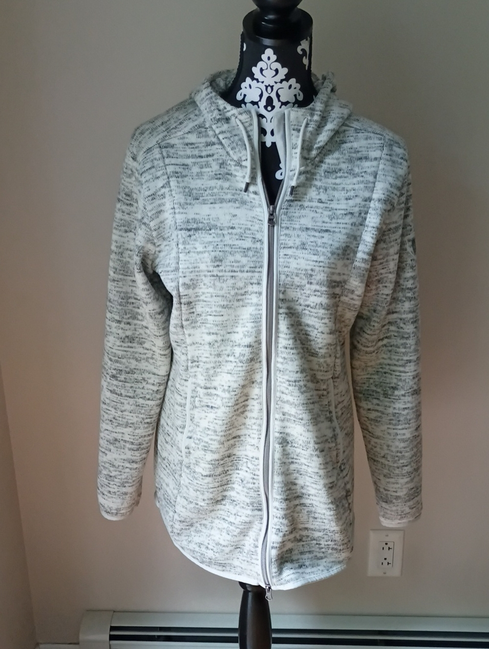 Kuhl Women's Light Gray Marled Zip-Up Hoodie